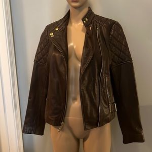 Genuine Leather Michael Kors Quilted Leather Jacket
